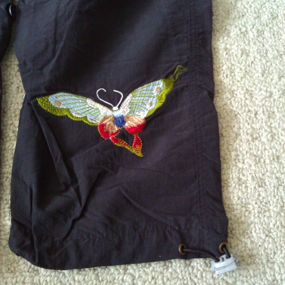 Girls Request Jeans Black embroidered windbreaker - Picture 3 of 5